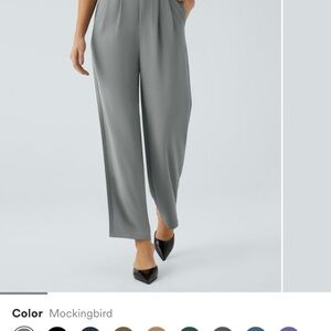 HALARA Gray Wide Leg Cropped Pants